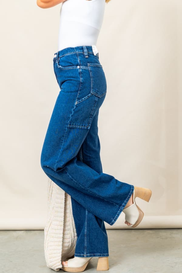 Free People Tinsley Baggy High Rise Jeans - Image 3