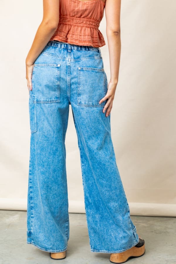 Free People Curvy Outlaw Wide Leg Jean - Image 4