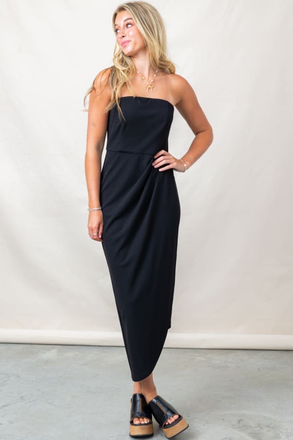 Lulu's Tasteful Elegance Strapless Dress