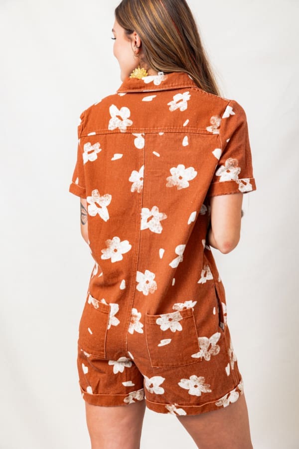 The Faded Daisy Print Romper - Image 3