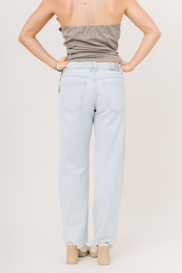 Free People Risk Taker Mid-Rise Straight Jeans - Image 4