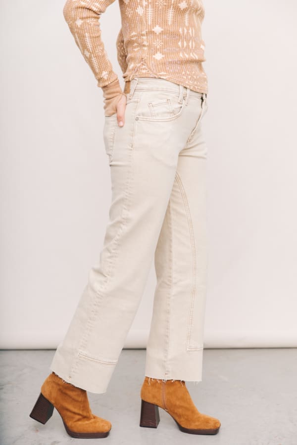 Free People Risk Taker Mid-Rise Straight Jeans - Image 6