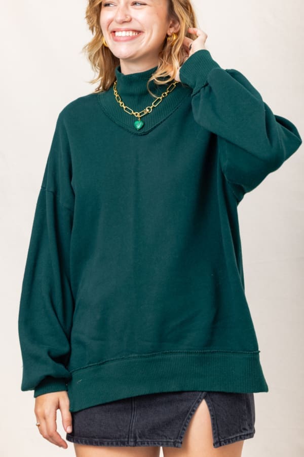 Marina High Neck Sweatshirt