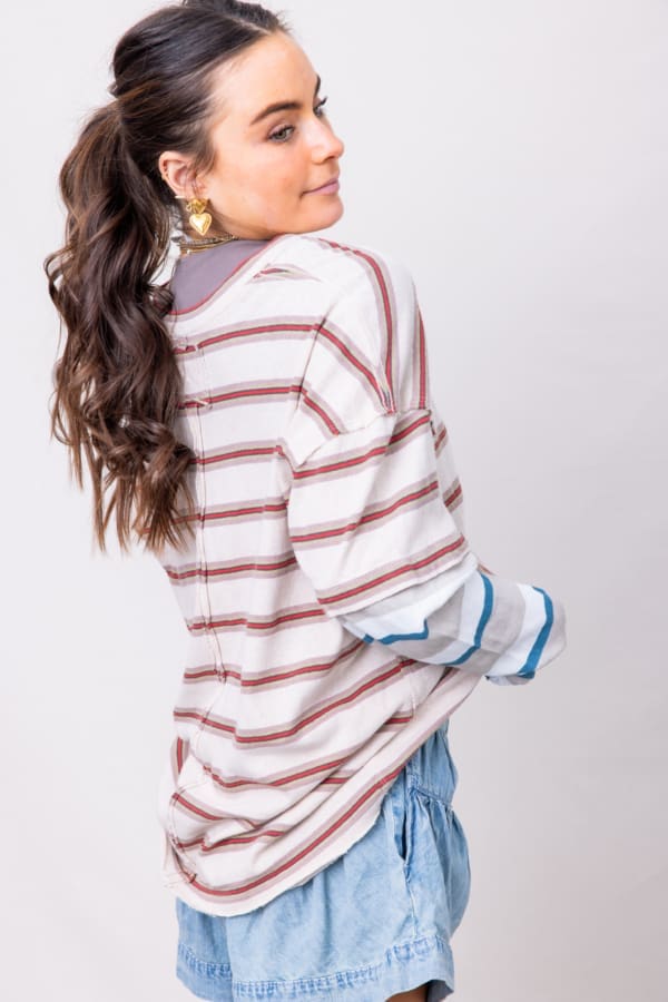 Free People Nina Stripe Long Sleeve - Image 2