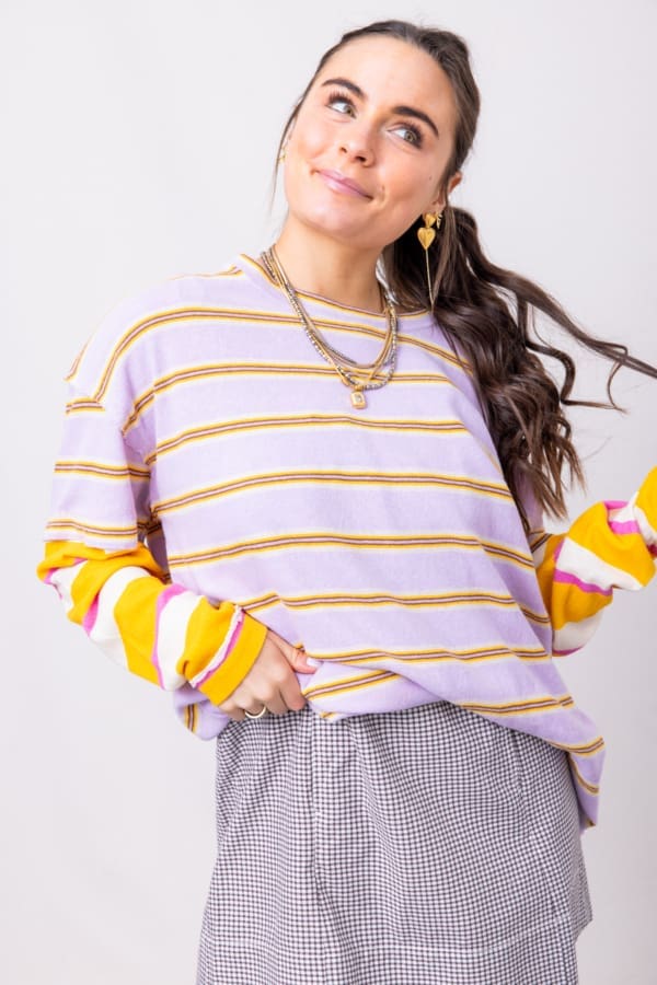 Free People Nina Stripe Long Sleeve - Image 4