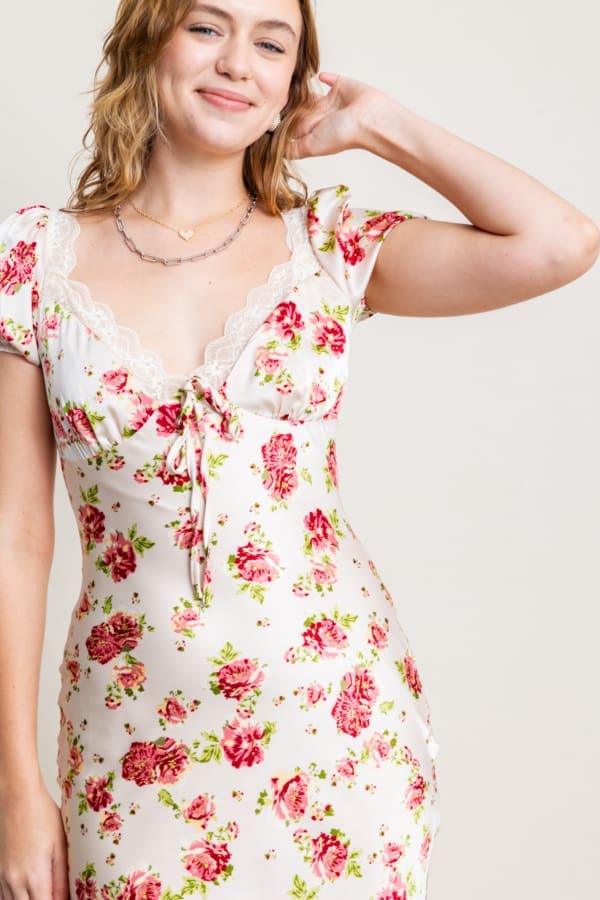 The Felicity Lace Floral Dress - Image 2