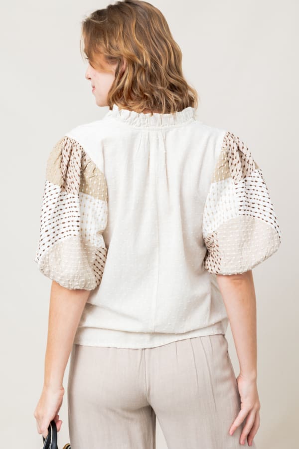 THML Naturally You Puff Sleeve Top - Image 3