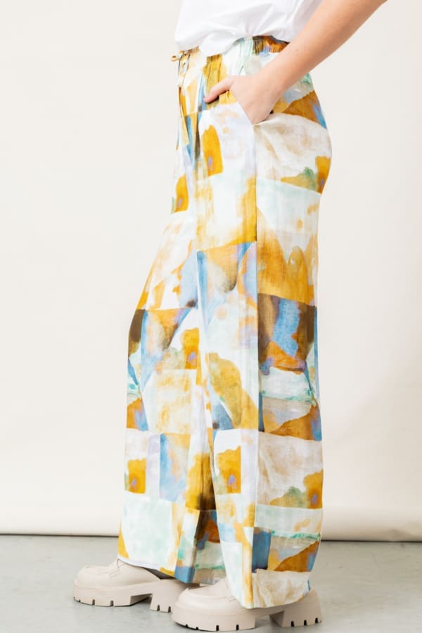 The Jackie Print Woven Wide Leg Pants - Image 2