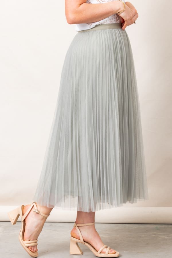 Lucy Paris Sharlene Pleated Tulle Skirt - Image 2