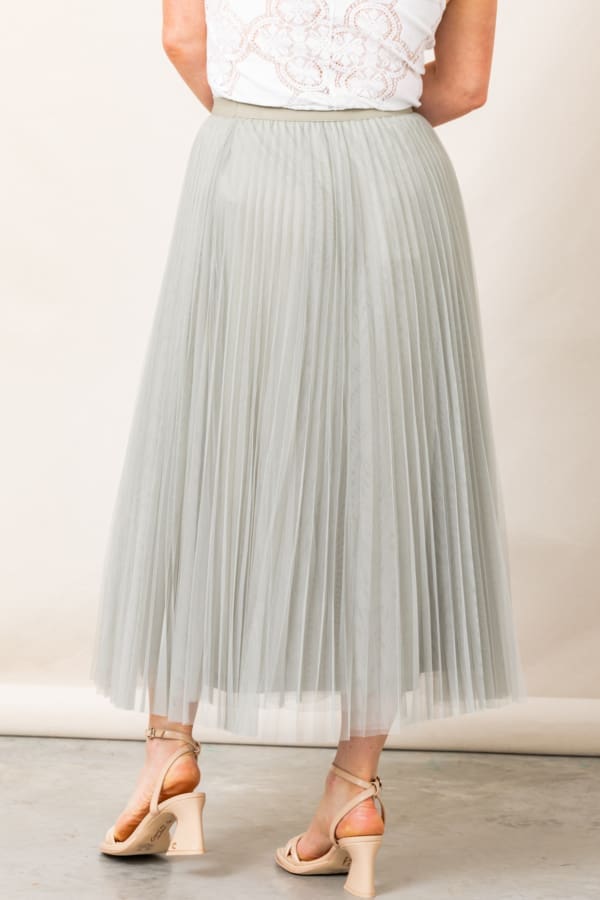 Lucy Paris Sharlene Pleated Tulle Skirt - Image 3