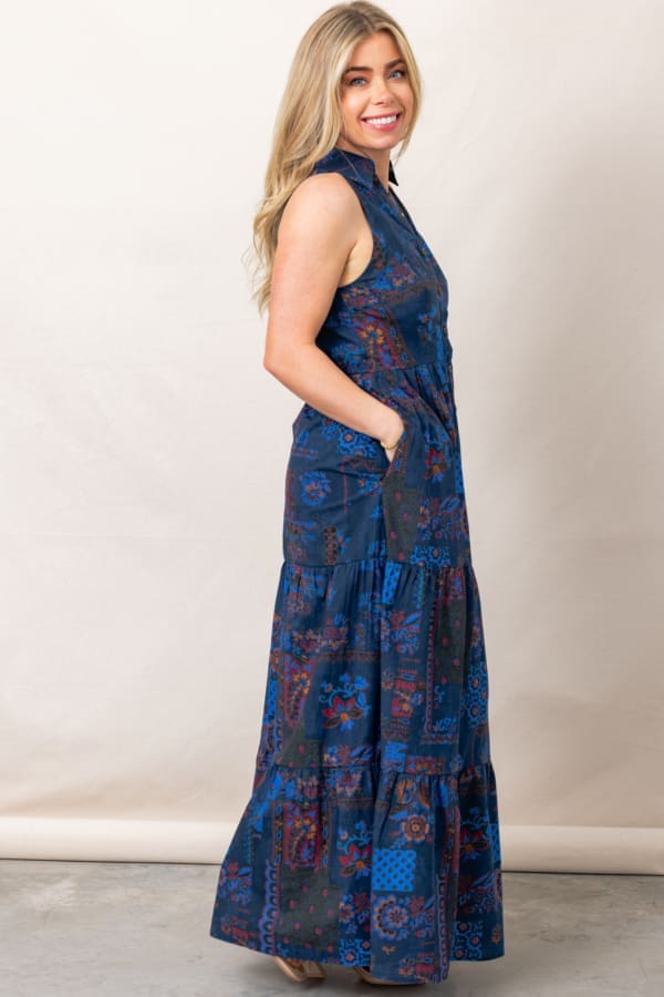 The Lunar Print Tiered Maxi Dress - Image 2