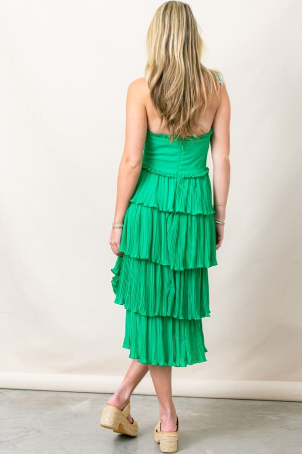 The Veronica Strapless Midi Dress - Image 3