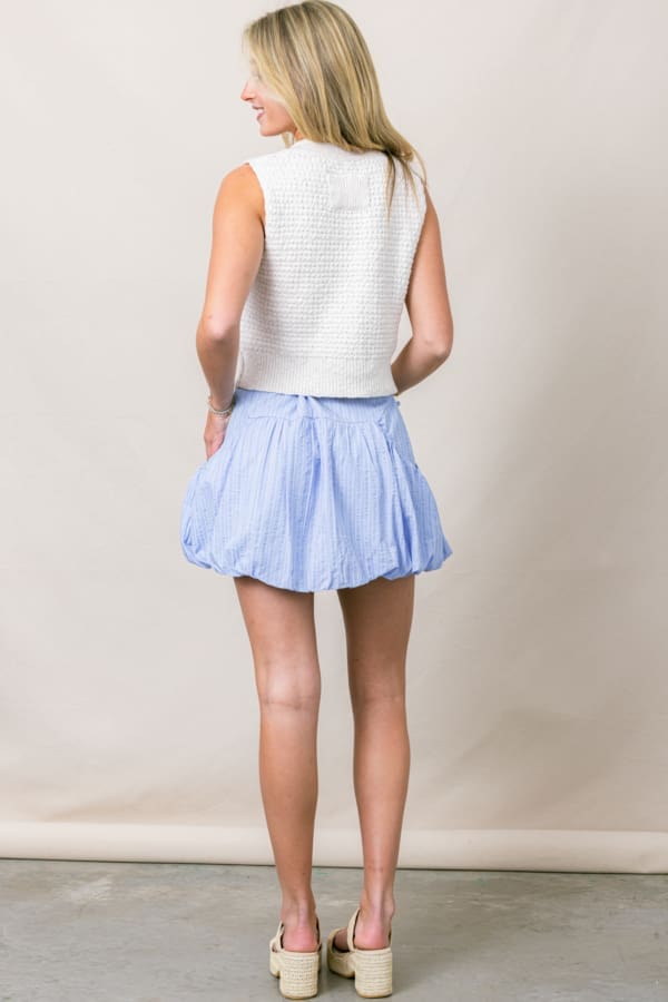 The Stassi Striped Bubble Hem Skirt - Image 3