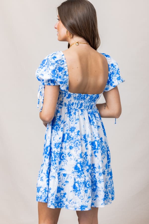 The Hailey Floral Baby Doll Dress - Image 3