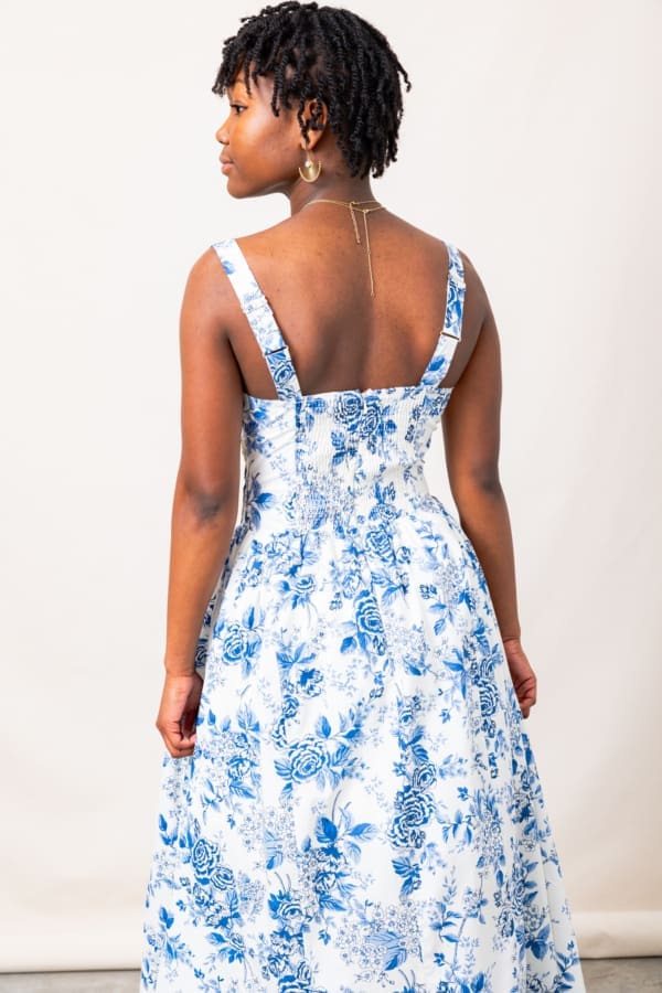 The Princess Cut Floral Print Midi Dress - Image 3