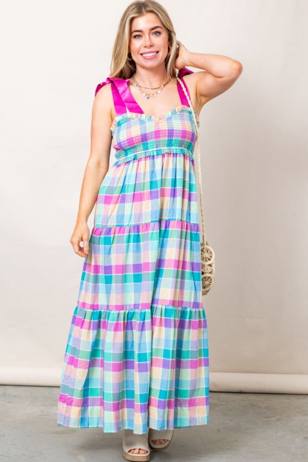 The Watercolor Tiered Maxi Dress