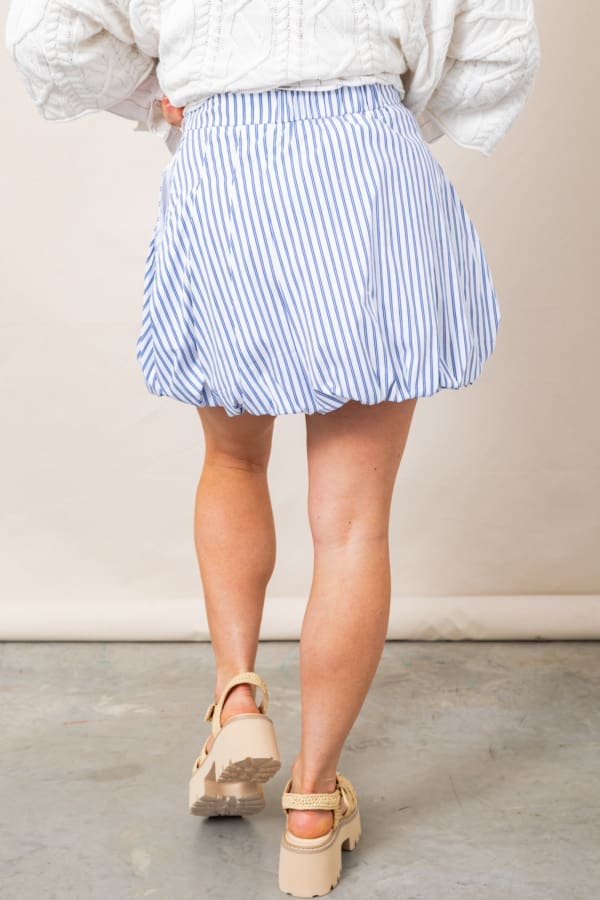 The Prim & Proper Striped Bubble Skirt - Image 6